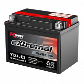 RDRIVE eXtremal Silver 3,5Ач R+ ССА 50А 114х71х86 YTX4L-BS