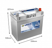 Varta Blue Dynamic B32 45Ач R+ EN330A  238x129x227 (545 156 033) B00