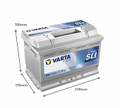 Varta Blue Dynamic E11 74Ач R+ EN680A  278x175x190 (574 012 068) B13