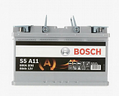 BOSCH S5 A11 AGM 80Ач R+ EN800A  315x175x190 580901080 B13