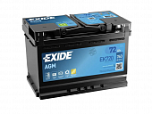 EXIDE Start-Stop AGM EK720 72Ач R+ EN760A  278x175x190  B13