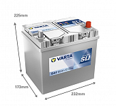 Varta Blue Dynamic D47 60Ач R+ EN540A  232x173x225 (560 410 054) B00