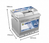 Varta Silver Dynamic C30 54Ач R+ EN530A  207x175x190 (554 400 053) B13