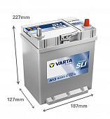 Varta Blue Dynamic A13 40Ач R+ EN330A  187x140x227 (540 125 033) B01 (тонкая клемма)